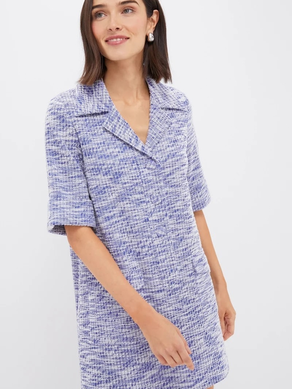 NWT Tuckernuck Pomander Place Blue Tweed Dress